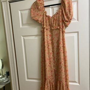 Astr the Label Pink MIDI Dress